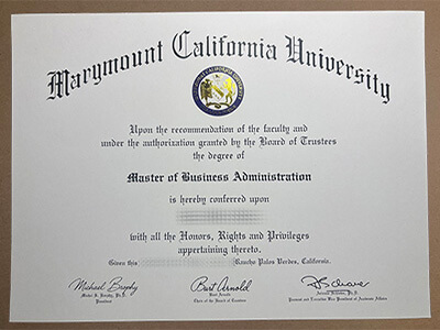 Order Marymount California University certificate