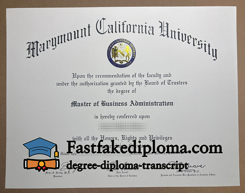Buy Marymount California University diploma