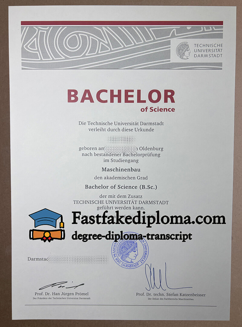 Buy Technische Universitat Darmstadt diploma