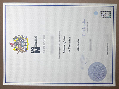 make University of Northampton diploma