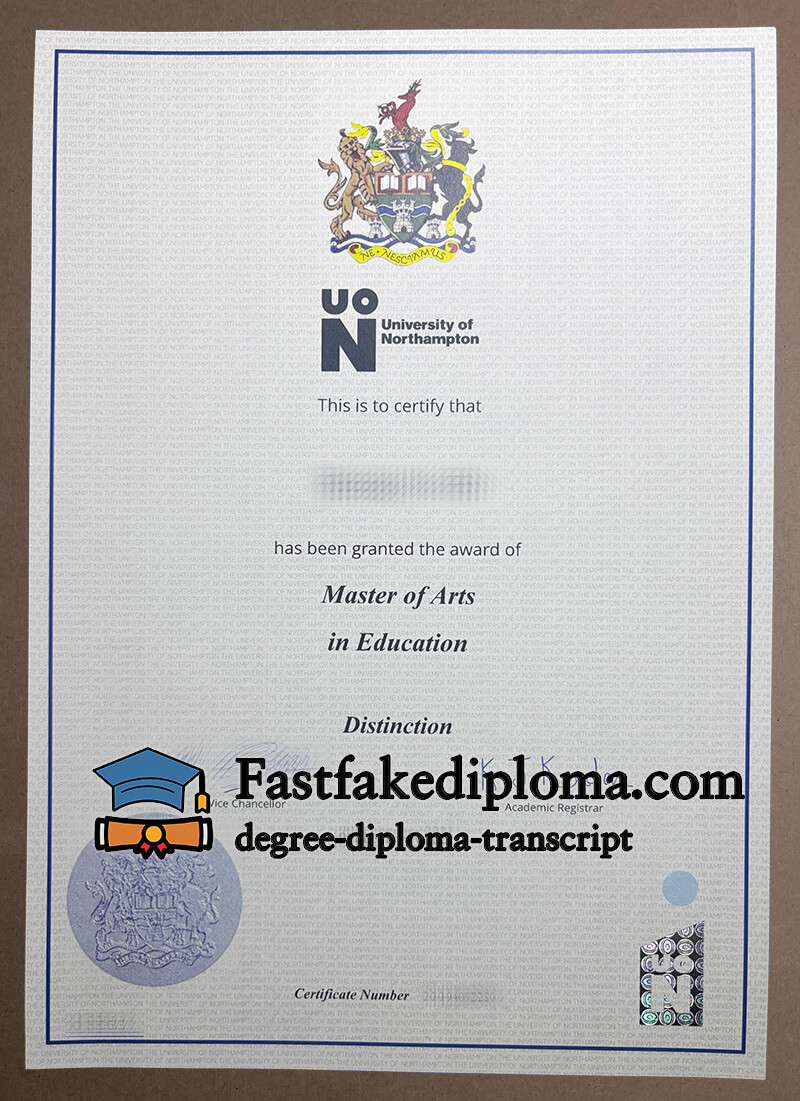 Buy University of Northampton diploma