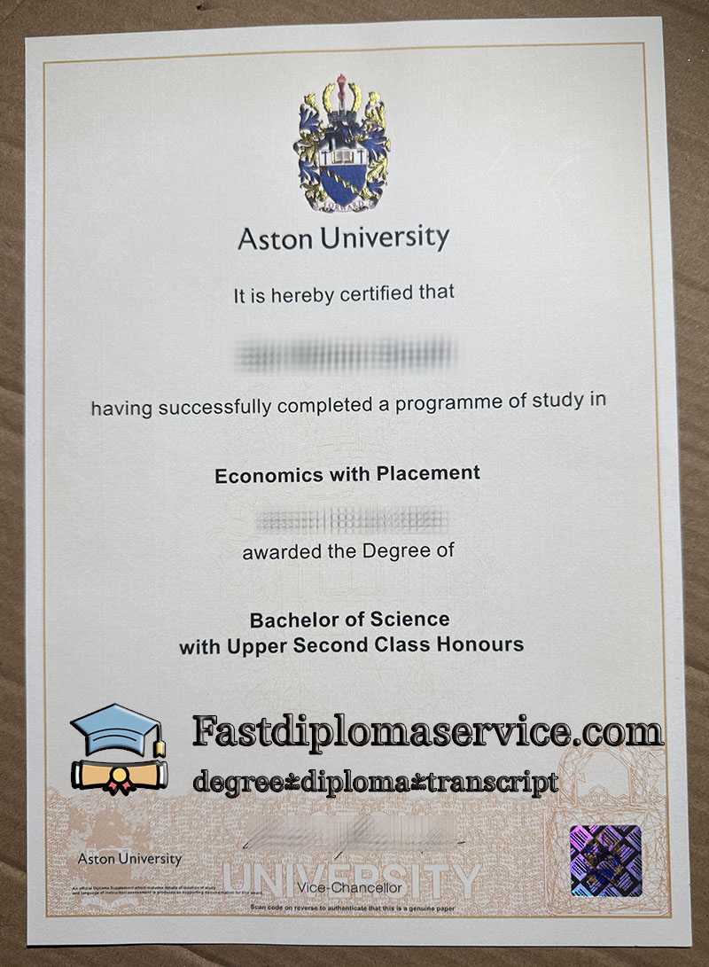 Buy Aston University diploma