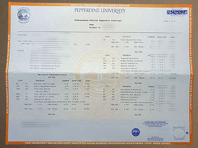 Where to order Pepperdine University transcript?