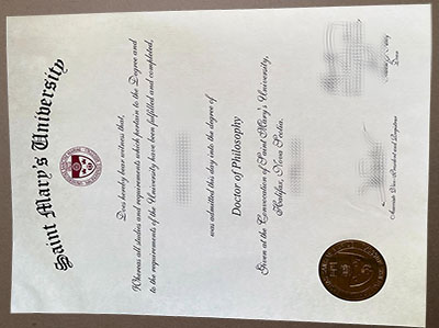 fake Saint Mary's University diploma