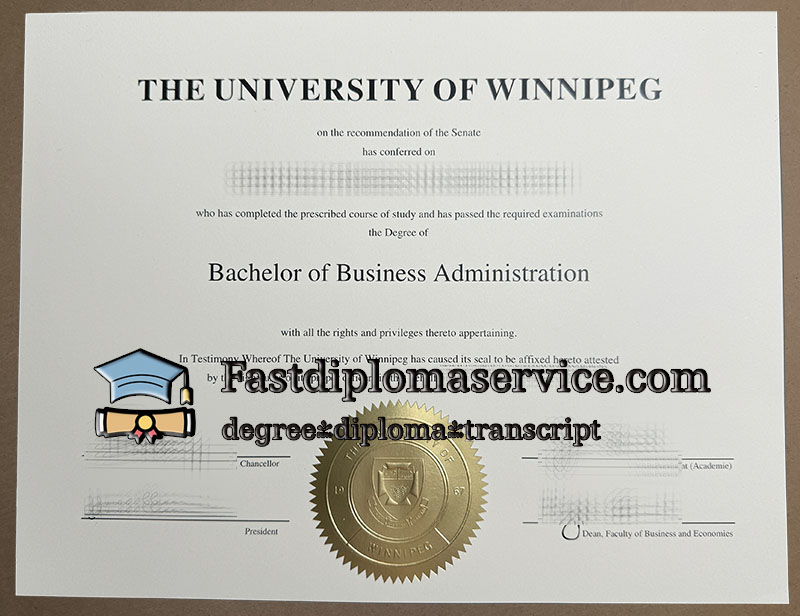 Buy University of Winnipeg diploma