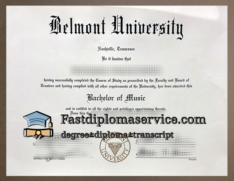 Order Belmont University diploma