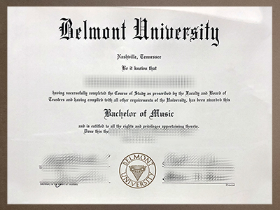 Order Belmont University diploma