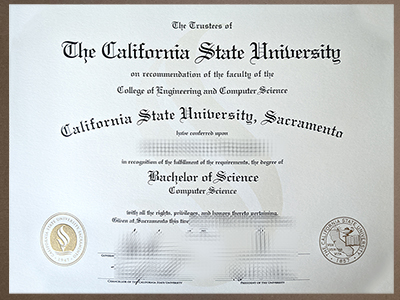 get California State University Sacramento diploma