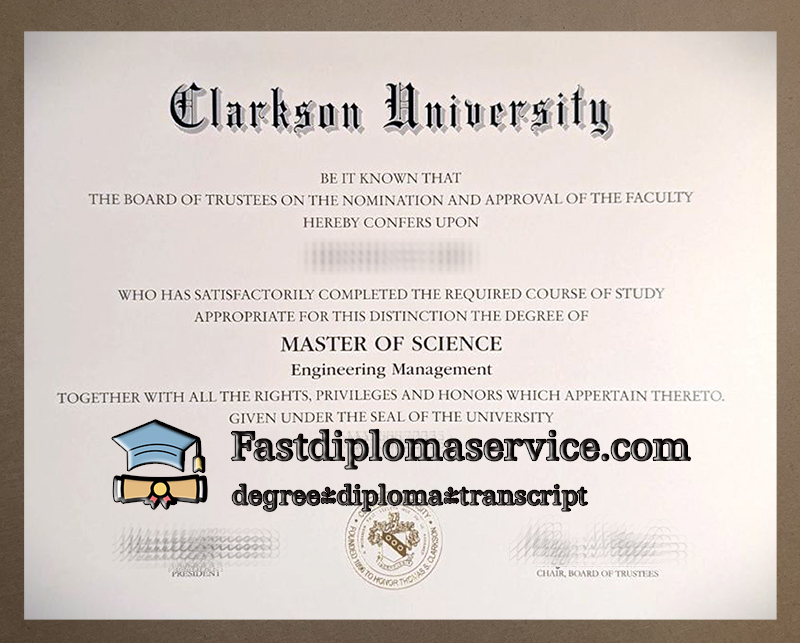 Order Clarkson University diploma