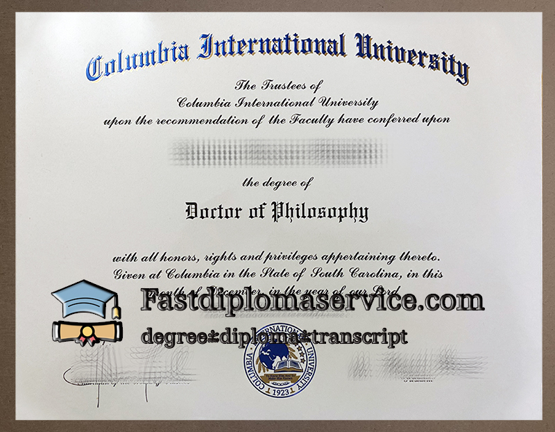 Buy CIU fake diploma, get Columbia International University degree online.