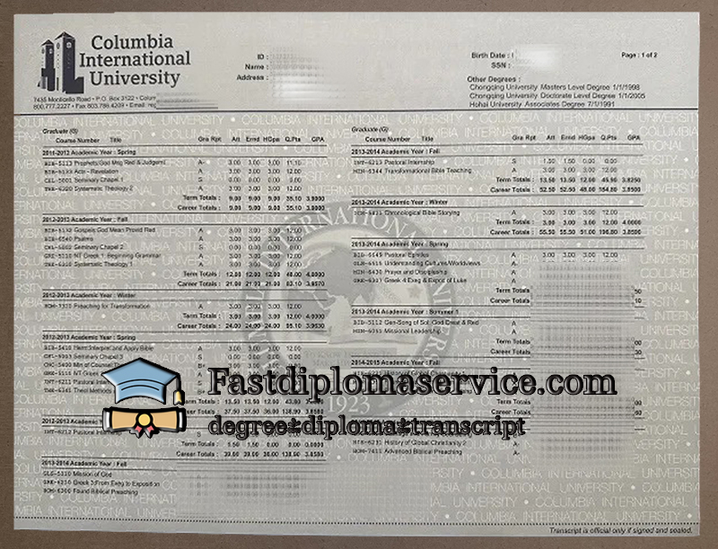 buy Columbia International University diploma, get CIU degree online