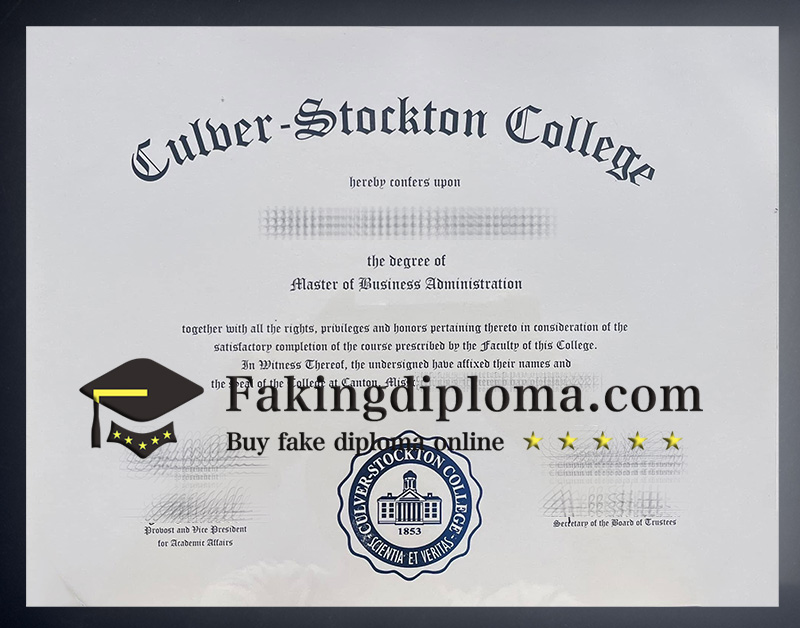 Order Culver Stockton College diploma