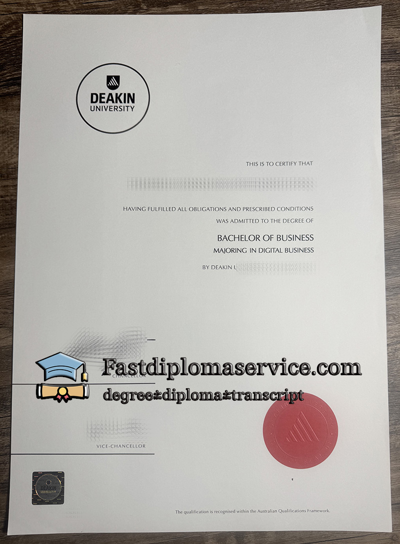 Order Deakin University diploma