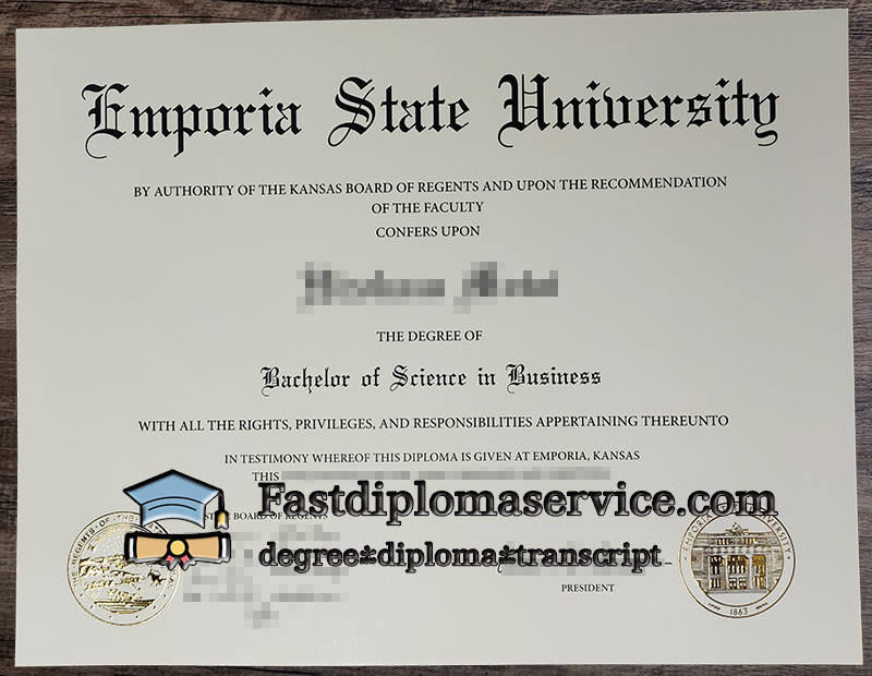 Order Emporia State University diploma