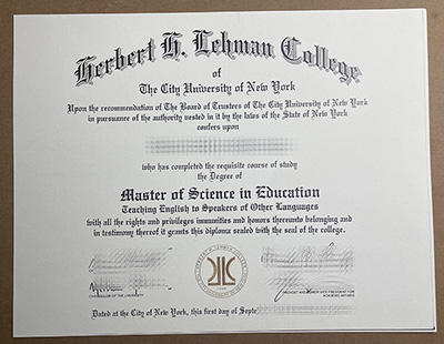 make Ferbert F Lehman College diploma