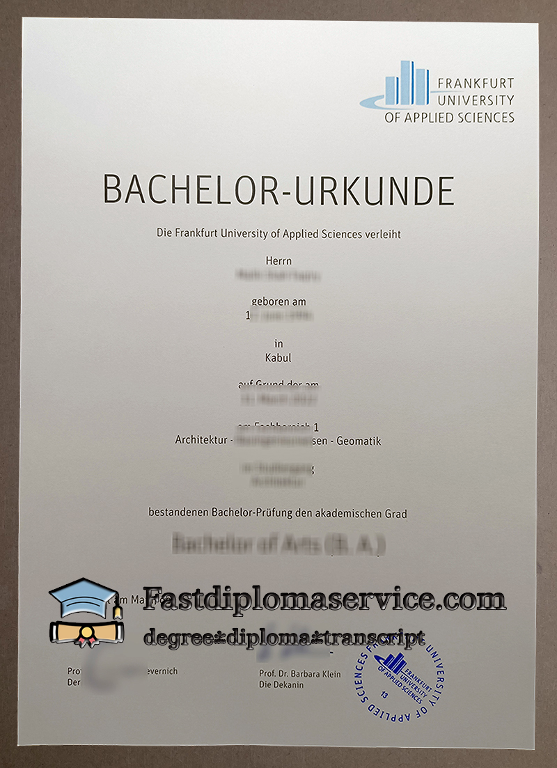 Buy Frankfurt University diploma