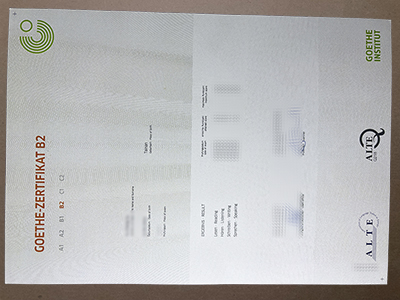 Buy Goethe-Zertifikat B2 certificate