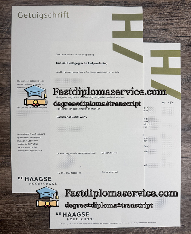 Where to order Haagse Hogeschool diploma?