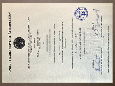 make Heidelberg University diploma