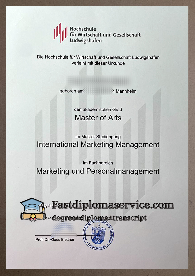 HWG Ludwigshafen diploma