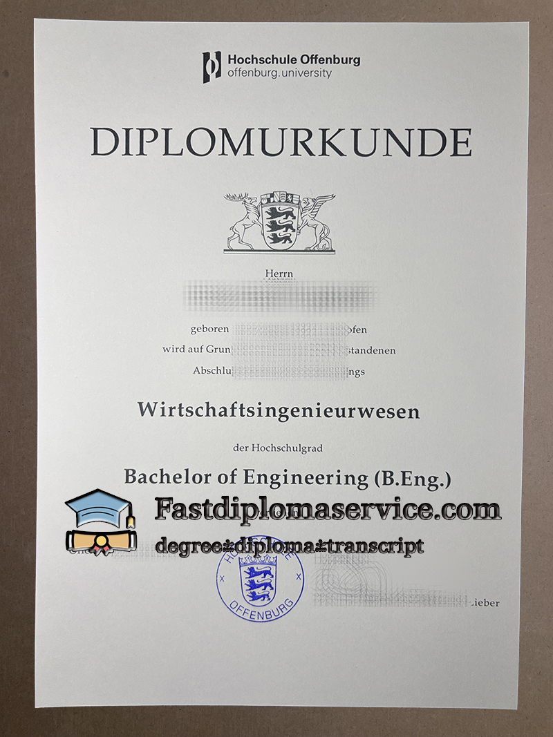 Buy Hochschule Offenburg diploma