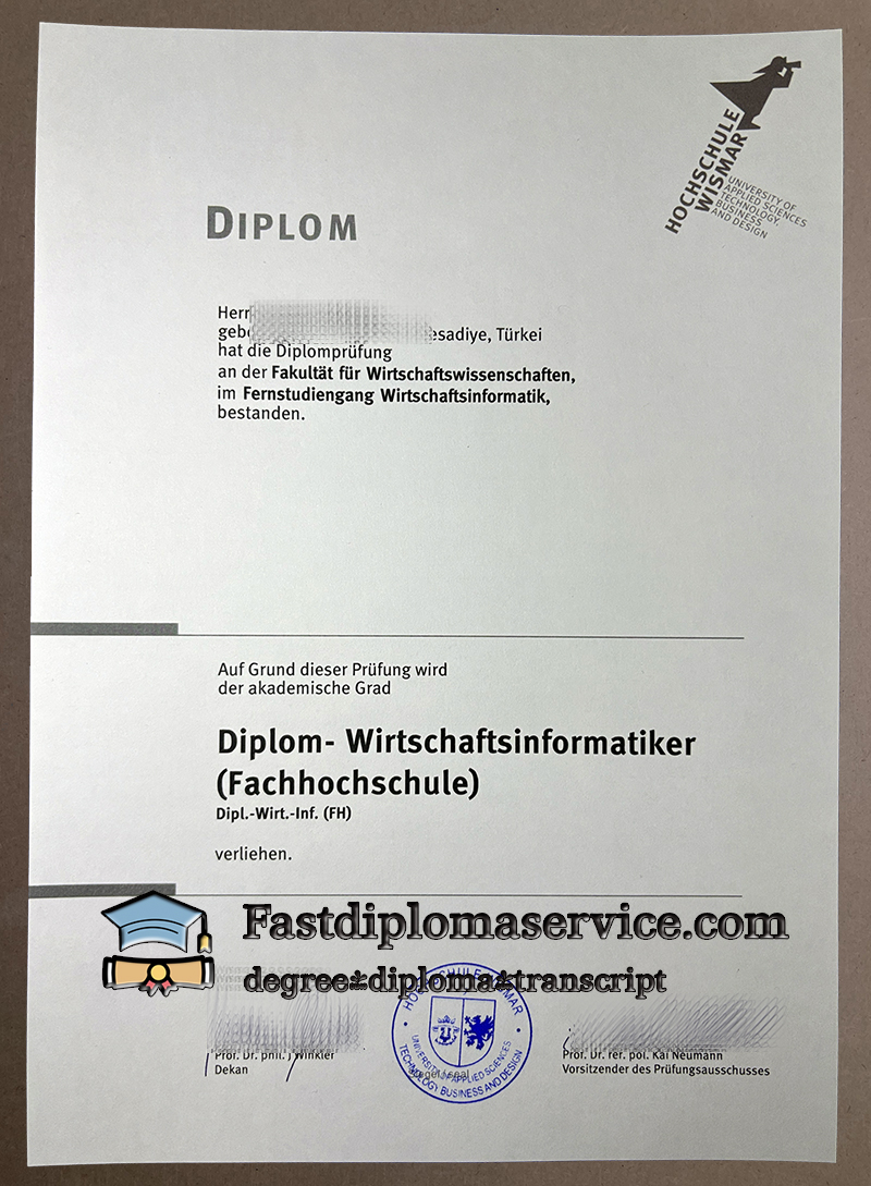 Buy Hochschule Wismar diploma