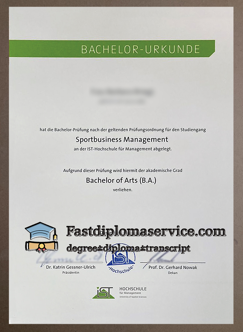 How long to order Hochschule für Management diploma?