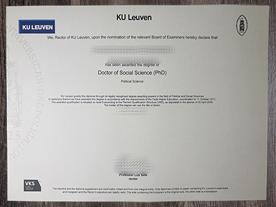 Fake KU Leuven diploma