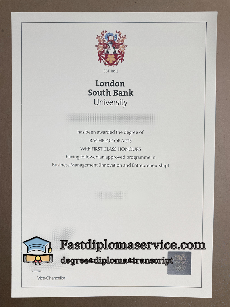 Buy London South Bank University diploma, get LSBU degree online