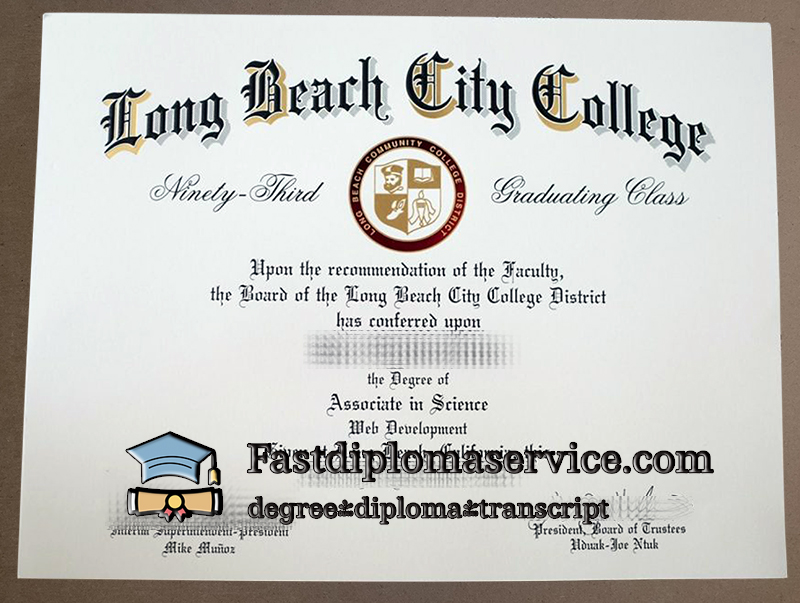 Buy Long Beach City College diploma