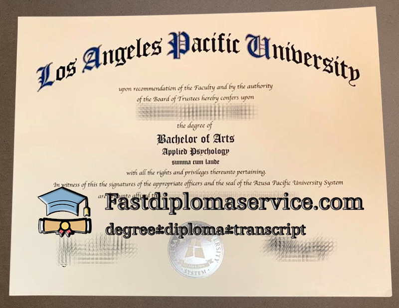 Order Los Angeles Pacific University diploma