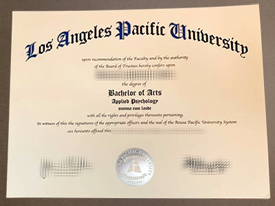 order Los Angeles Pacific University diploma