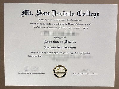 get Mt. San Jacinto College degree