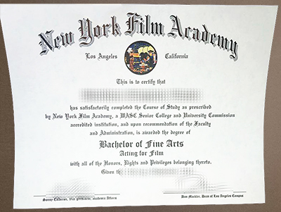 Order New York Film Academy diploma