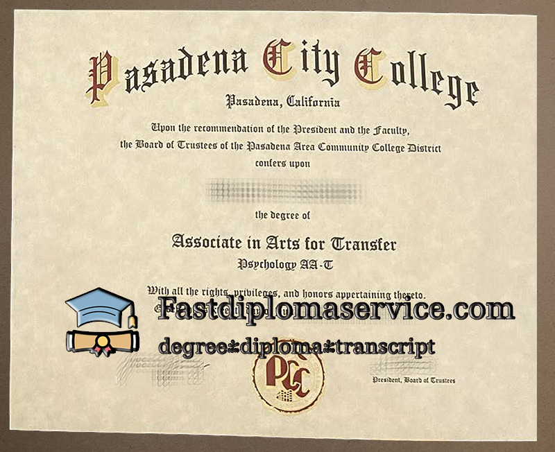 Get Pasadena City College diploma