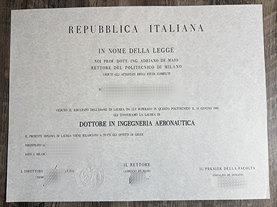 Buy Politecnico di Milano diploma