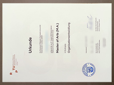 make RPTU Kaiserslautern Urkunde