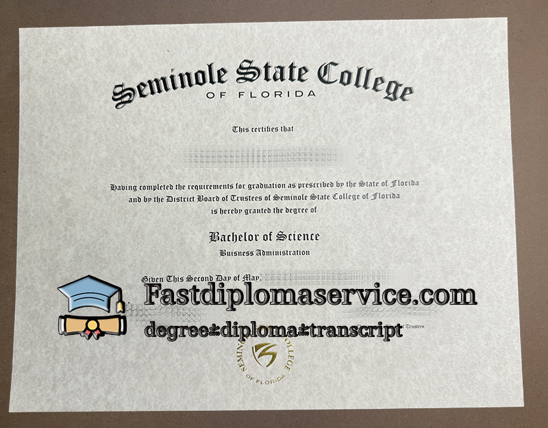 buy Seminole State College certificate