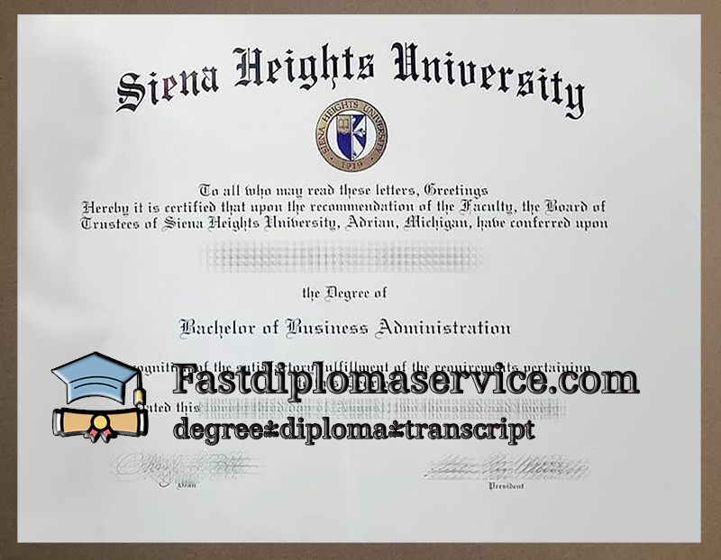 Buy Siena Heights University diploma