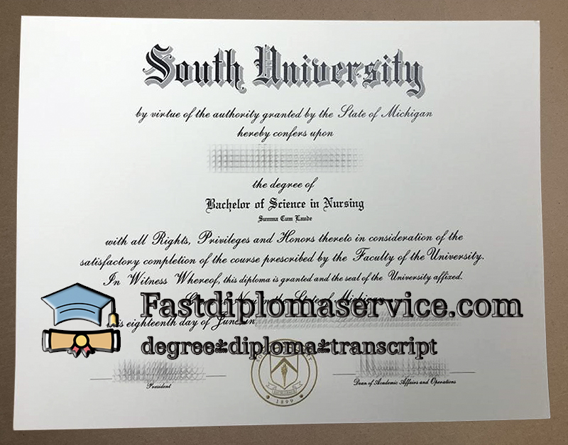 buy South University diploma