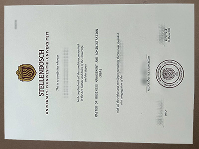 Make Stellenbosch University diploma