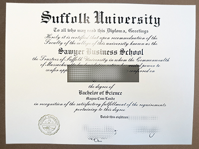 Get Suffolk University diploma
