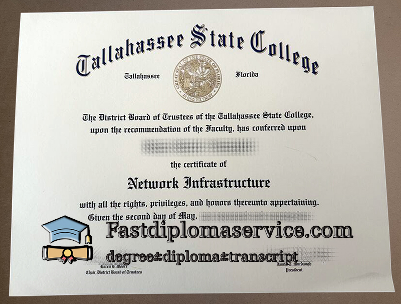 Buy Tallahassee State College diploma