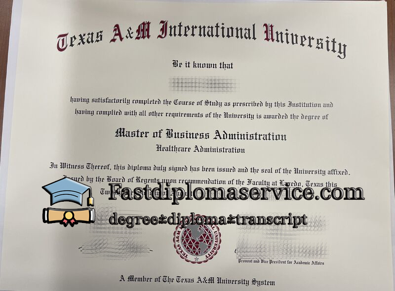 Buy Texas A&M International University diploma