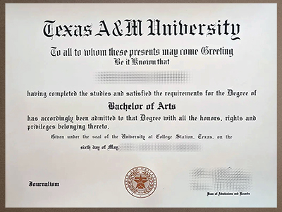 fake Texas A&M University diploma
