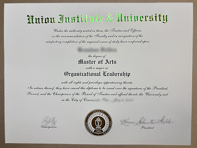 Order Union Institute University diploma