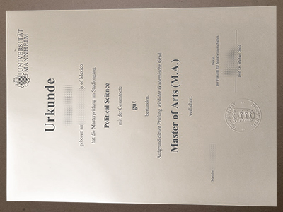 where to order Universitat Mannheim degree?