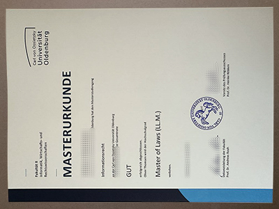 Buy Universität Oldenburg MasterUrkunde