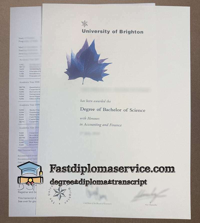 University of Brighton degree