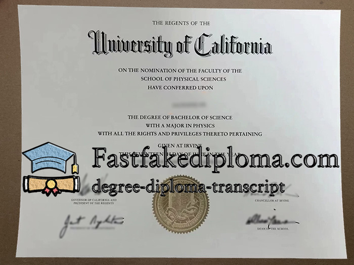 UC Irvine diploma
